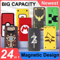 Newest Nintend Switch 24 Game Card Storage Case Magnetic 3D Silicone Cover Box for Nintendo Switch NintendoSwitch Accessories