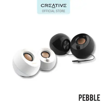 Creative Pebble 2.0 USB-Powered Desktop Speakers with Far-Field Drivers and  Passive Radiators for PCs and Laptops (Black) : : Computers &  Accessories