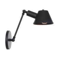 Classic Swimming Arm Wall Lamp E27 Retro Reading Lights on the Wall Adjustable Iron Vintage Wall Light Loft Wandlamp Black