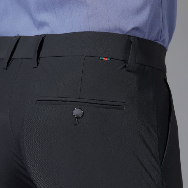 junpinmingbo-กางเกงทำงานขายาวผ้าไอซ์ซิลค์ระบายอากาศได้ดี-กางเกงยีนส์ผู้ชายเข้ารูปพอดีฤดูร้อนกางเกงทำงานธุรกิจยืดได้ผ้าวัยรุ่น