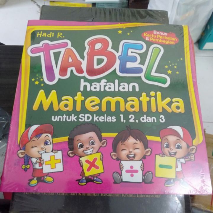 Tabel Hafalan Matematika Untuk Sd Kelas 1 2 Dan 3 Poster Perkalian