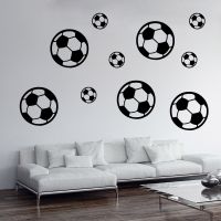 12pcs Footbal Soccer Wall Sticker Waterproof Home Decor For Kids Rooms Living Room Art Decoration Bedroom Decor