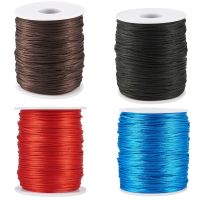 【YD】 100m/roll 1.5mm Polyester Cord Lanyard Rope Braided String for Jewelry Making Necklace Findings
