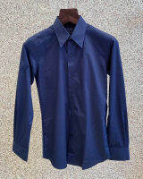 P.MITH Brothers - Navy Blue Dot Cotton Shirt