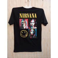 Hot sale Nirvana band  graphic Mens 100% Cotton Round Neck Short Sleeve T-Shirt  Adult clothes