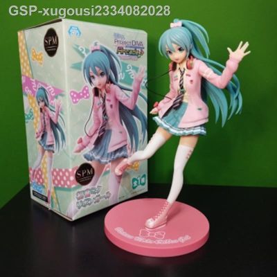 สิ่งที่ต้องทำคือ♟Xugousi2334082028 Hatsune Miku Bow Ver. สายรัดรูปหญิงสาวอะนิเมะตุ๊กตา Pvc ต่อพ่วงสะสม