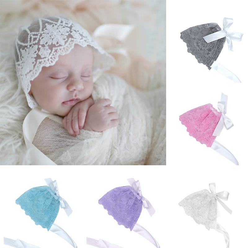 Costume Baby hats Vintage Newborn Infants Girls Boys Cotton Lace Birthday Bonnet 