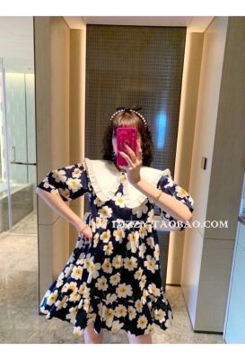 Lilly  short  dress  เดรสลินลี่ บลุ