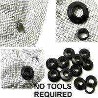 10pcs Plastic Self Sealing Snap Eyelets Grommet Tarpaulin Groundsheet Outdoor Tent Buckle Camp Accessories