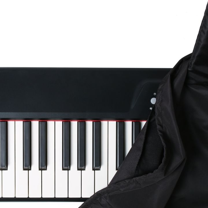 คีย์บอร์ดเปียโนกันฝุ่นสำหรับ88คีย์พร้อมขาตั้งแผ่นเพลงฝาครอบเปียโนไฟฟ้ากันฝุ่นและล้างทำความสะอาดได้