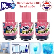 Bộ 3 Chai thả diệt khuẩn làm thơm bồn cầu cao cấp Mr.Fresh Hàn Quốc 180g