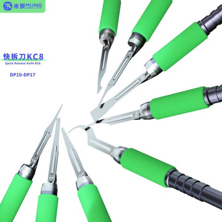 new-mijing-kc8-8-in-1-quick-release-knife-set-multifunctional-phone-repair-tool-kit-for-glue-remove-quick-change-blade