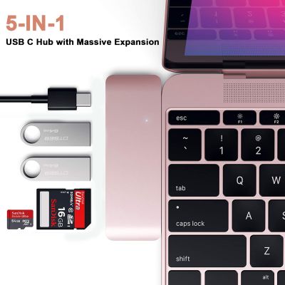 USB ฮับตัว C ไปยังไมโคร/ตัวอ่าน SD ที่มี2 USB 3.0 87W PD Thunderbolt 3อะแดปเตอร์ฮับ USB สำหรับ2021 iPad Pro M1 2020แมคบุ๊กโปรแอร์ M1 Feona
