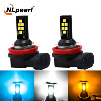 NLpearl 2x Car Fog Lights H7 Led Lamp H1 H3 Led H11 9005 HB3 9006 HB4 H9 H8 H27 880 881 Led for Car Light Bulb White IceBlue 12V