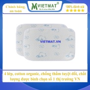 Size 40x50cm - Tấm lót chống thấm cho bé cotton 4 lớp VIETMAT