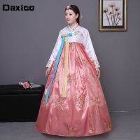 △❒卐 Sequined Korean traditional costume hanbok female Korea palace costume hanbok dress national dance clothing for stage show 한복