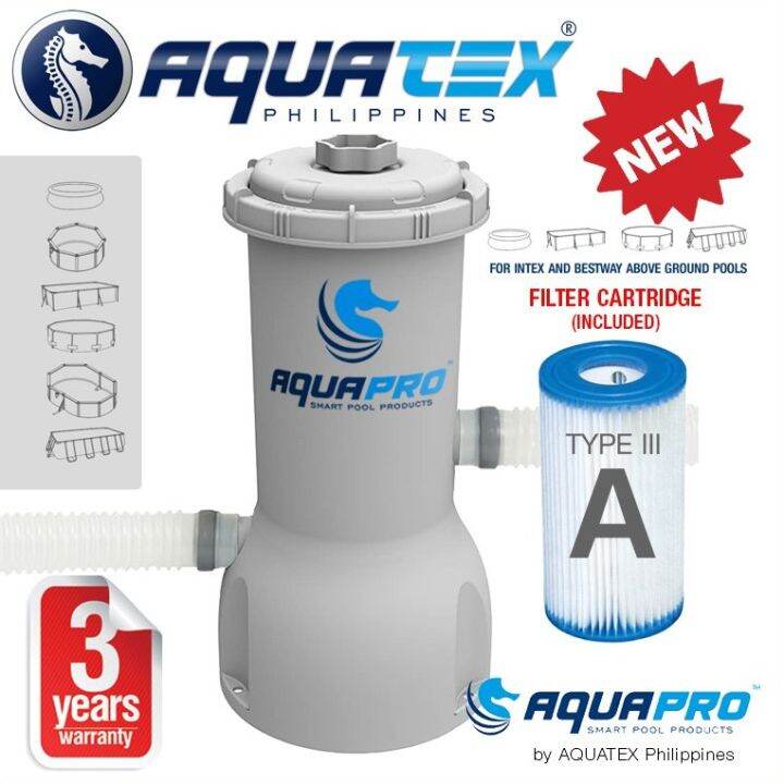 AQUAPRO Pool Filter Pump 1000 gph for Bestway and Intex pools Lazada PH