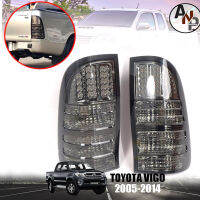 ไฟท้าย LED โตโยต้า  วีโก้ Toyota Vigo 2005-2011 LED รมดำ สโม๊ก รวมชุดหลอดไฟ รุ่นก่อน แชมป์ เท่านั้น 1 คู่