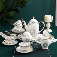 Genuine Original High-end Coffee cup European-style retro bone china ceramic light luxury single elegant high-end English afternoon tea cup cup set