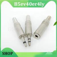 B5ev40er4ly Shop 1/5psc 3.5mm mono/Stereo 2 3 pole Metal Male female Jack Plug Solder audio socket adapter socket for Headset Earphone connector