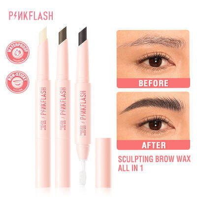 PINKFLASH 2-in-1 Waterproof Sculpting Brow Wax With Brush Long-lasting ...