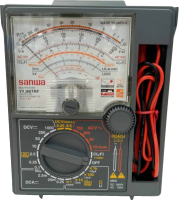 มัลติมิเตอร์ แบบเข็ม Multitester มัลติมิเตอร์เข็ม มิเตอร์วัดไฟ มัลติมิเตอร์เเบบเข็ม มัลติมิเตอร์แบบอนาล็อก มิเตอร์ เครื่องวัดแรงดันและกระแสไฟฟ้า เครื่องวัดไฟ มัลติมิเตอร์แบบเข็ม อนาล็อคมัลติมิเตอร์ โวลมิเตอร์  Sanwa มัลติมิเตอร์ มิเตอร์วัดแรงดันและกระแสไฟ