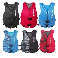 Neoprene Life Jacket for Adults Water Sport Buoyancy Life Vest Outdoor Swimming Boating Driving Vest Men Women Safe Life Clothes  Life Jackets