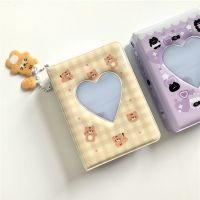 3 Inch Tiger Bear Printing Photo Album Heart Hollow Cute Storage Collect Book Star Chasing Photocard Holder 40 Grids Kpop Binder