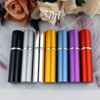 1PC 5ml 10ml Portable Mini Perfume Glass Bottle Travel Aluminum Spray Atomizer Empty Metal Parfume Atomiser Sprayer Travel Size Bottles Containers