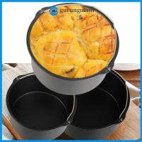 GURUNGMANI ตะกร้าอบกระบอกเค้กอุปกรณ์เสริมสำหรับหม้อทอด Air Fryer รุ่น6/7/8นิ้วถาดอบขนมแม่พิมพ์เค้กแบบไม่เหนียว