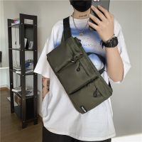 Ulzzang Pouch Bag Korean Fashion Nylon Big Capacity Men Waist Bag Fanny Pack Chest Bag for Men Birthday Gift