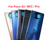 ฝาครอบหลังโทรศัพท์ของแท้กรอบแก้วฝาหลังอะไหล่สำหรับ X3 Poco NFC Pro