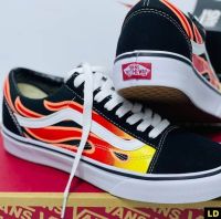 ?รองเท้าVans_old skool Flame OG☑️งานแท้ รับประกันหนังกลับแท้ ฮิต100% มีรับประกัน พร้อมกล่อง รองเท้าผ้าใบ รองเท้าแฟชั่น