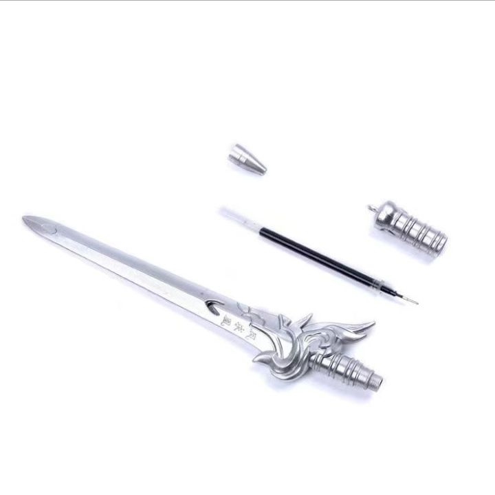 bv-amp-bv-พร้อมส่งในไทย-a220-black-sign-pen-ปากกาหมึกสีดำ-ปากกา-ปากกาดาบ-เปิดด้ามจับจะมีปากกาออกมา-chinese-sword-pen-boys