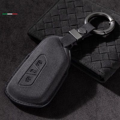 Car Key Case Leather Alcantara For VW Golf 8 Mk8 GTI GTD R ID3 ID4 Skoda Octavia A8 SEAT Leon Lion Cupra Formentor Tarraco