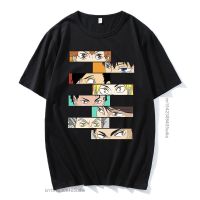 เสื้อคู่รัก ขายร้อนญี่ปุ่นอะนิเมะ Haikyuu ตลกตาพิมพ์เสื้อทีสําหรับผู้ชายมังงะทีท็อปส์ซูเสื้อยืดขนาดใหญ่เสื้อยืดลําลองผู้  ESFU