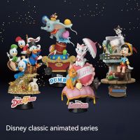 New Disney Version Marie Cat Animation Scene Desktop Dolls Model Garage Collection Gift Toy Birthday Gift Donald Duck Pinocchio