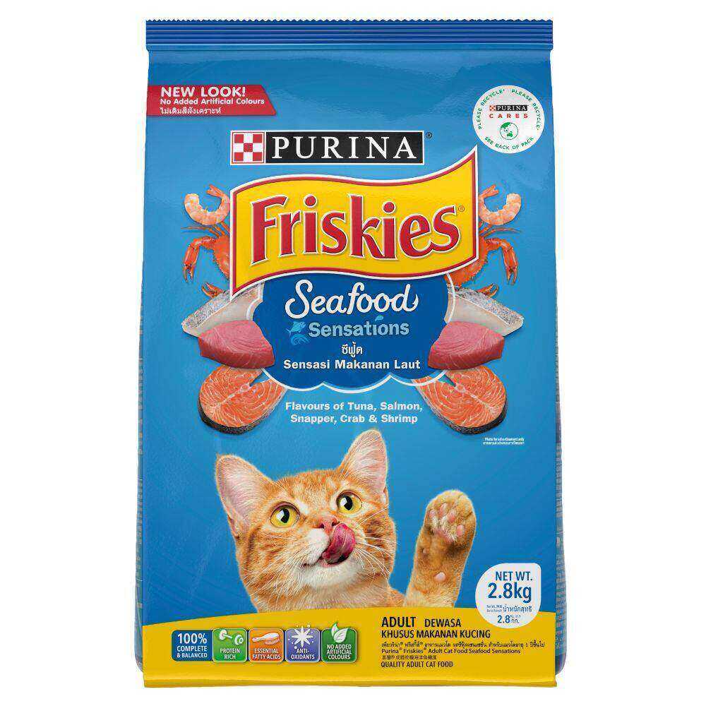 [เลือกรสชาติได้] Friskies อาหารแมว 2.8กก