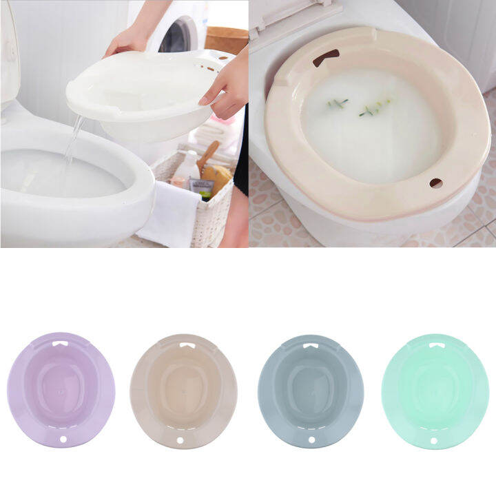 Durable Plastic Hemorrhoids Patient Elderly Men Toilet Sitz Bath Tub