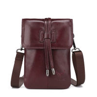 【cw】Cowhide Mini Messenger Women Shoulder Bag Genuine Leather Women Oblique Satchel 6 Inch Mobile Phone Bag Beach Bag Bolso Mujer 【hot】