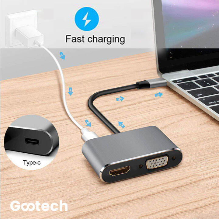 4-in-1-typec-usb-c-to-4k-hdmi-vga-usb3-0-pd-adapter-converter-โปรดตรวจสอบรุ่นที่รองรับเมื่อทำการสั่งซื้อ