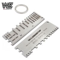 Stainless Steel Wire/Metal Sheet Thickness Gauge 229895 Welding Gage Measuring ruler Plated Size Carpenter Measuring Tools