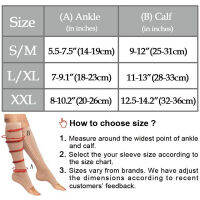 1 Pair Zipper Pressure Compression Socks Support Stockings Leg - Open Toe Knee High Varicose Veins Socks