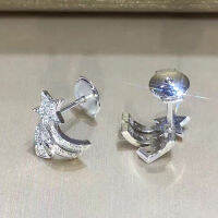 18พันกลุ่มทองฝังด้วยเพชร S Tud E Arrings นำเข้า D สี M Oissanite XINGX หูสตั๊ดต่างหูเครื่องประดับจัดงานแต่งงานสำหรับผู้หญิง Qu-1