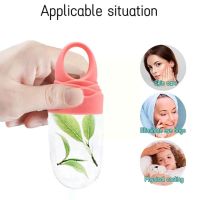 ❂♝☑ Silicone Ice Face Roller Removing Puffiness Face Massage Eye Ice Film Grid Ice Applying Bag Skin Face Care Silicone Film Ic A1T8