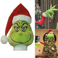 【LZ】◕₪  Decorações Do Corpo Do Elfo Do Natal Ladrão Roubou O Natal Serapilheira Decorações Garland GrinchBurlap para Ornamentos De Árvore