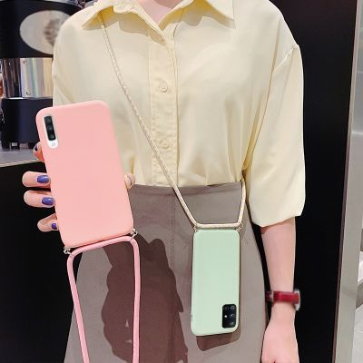 （shine electron）เคสโทรศัพท์สายรัดผ้าสำลีซิลิกอนธรรมดาสำหรับ Samsung S21FE Note9 A52 A54เคสนิ่มกรอบบางเพื่อการป้องกัน