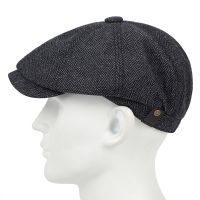 New fashion plaid beret versatile classic with a little elastic hats fashion three beret men 39;s casual hat high quality caps