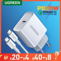 [CNIU digital accessories] Uggreen ที่ชาร์จเร็ว4.0 3.0 QC PD 20W QC4.0 QC3.0 USB Type C Fast สำหรับ iPhone 14 13 12 8 Xiaomi