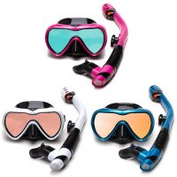 Professional Scuba Diving Mask Snorkel Set Anti-fog Wide Vision Snorkeling Full Breath Tube Swimming Goggles Equipment